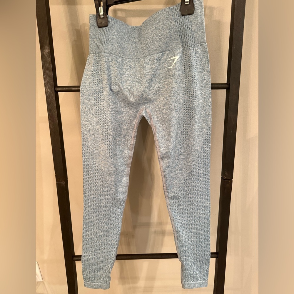 Gymshark Light Blue Patterned Leggings